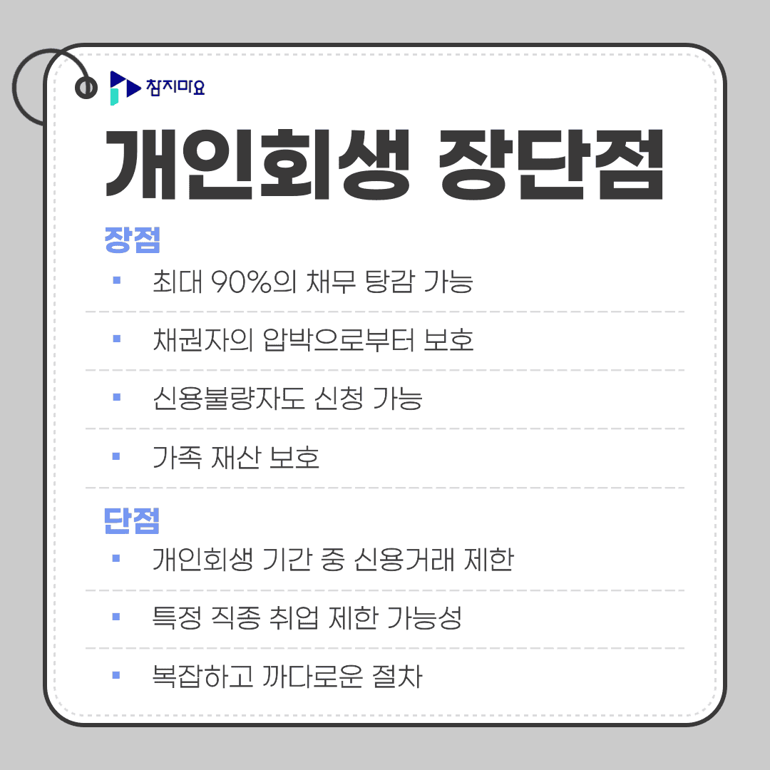 개인회생의 장단점