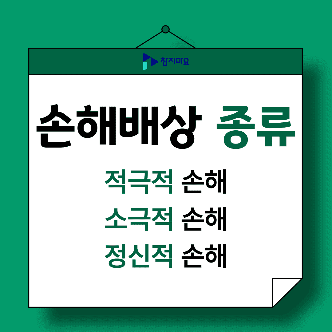 손해배상 종류