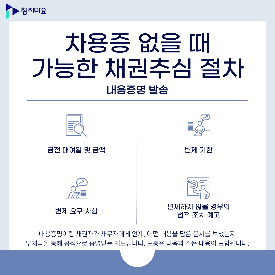 차용증없을때 절차