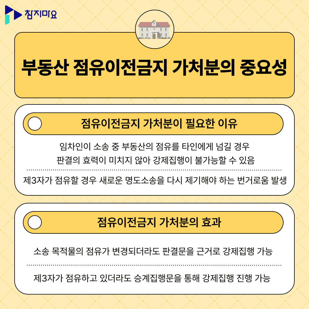 점유이전금지 가처분