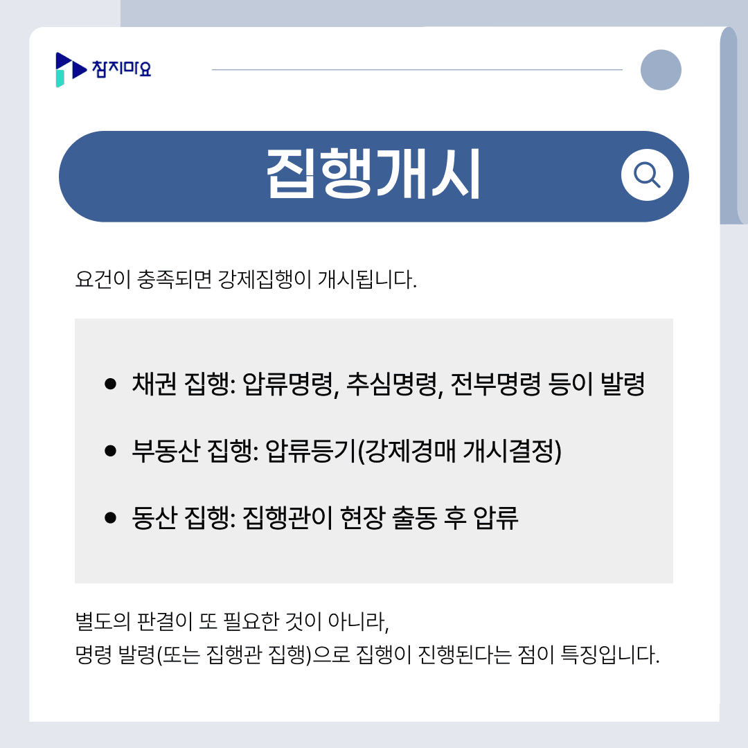 집행개시