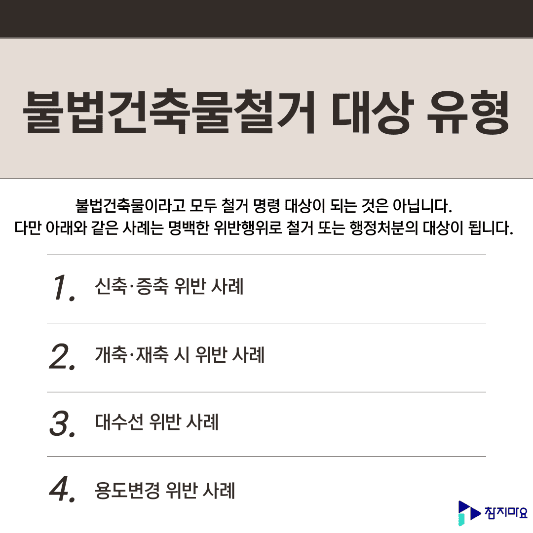불법건축물철거 대상