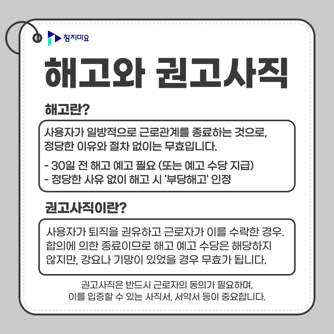 해고 권고사직