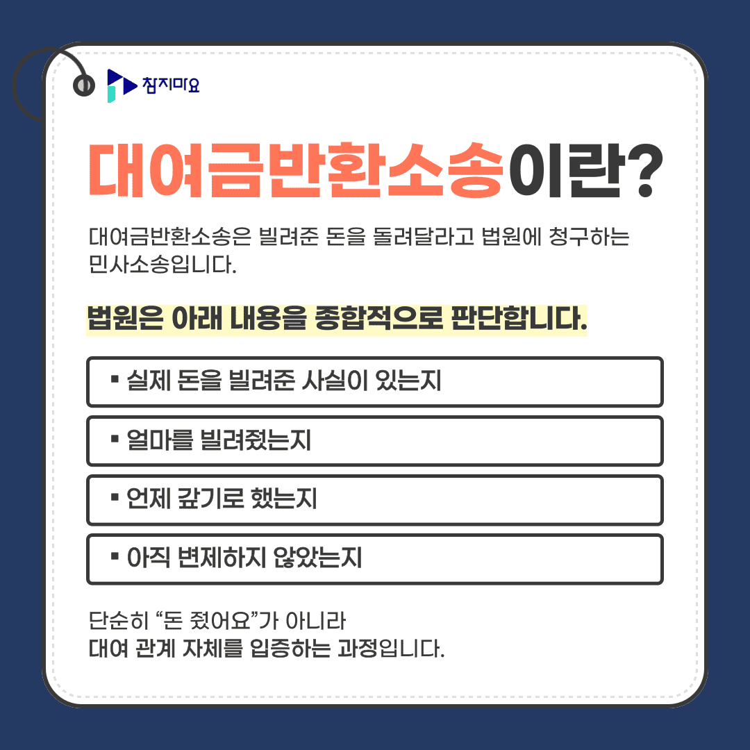 대여금반환소송