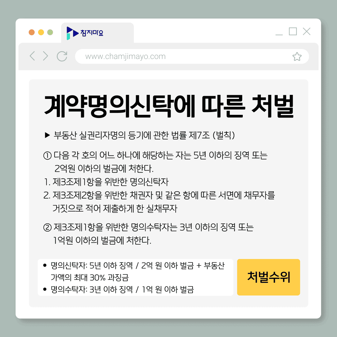 명의신탁 처벌