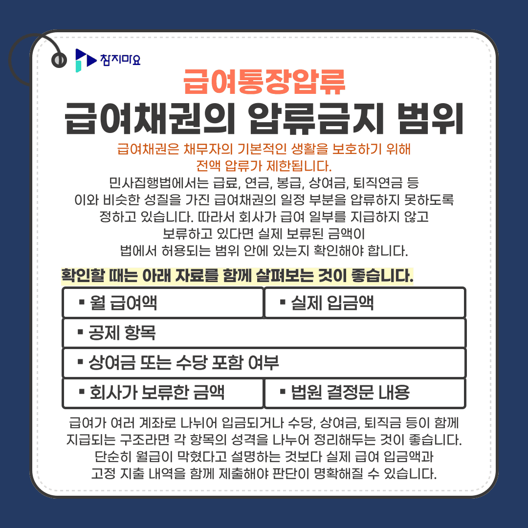 급여압류범위