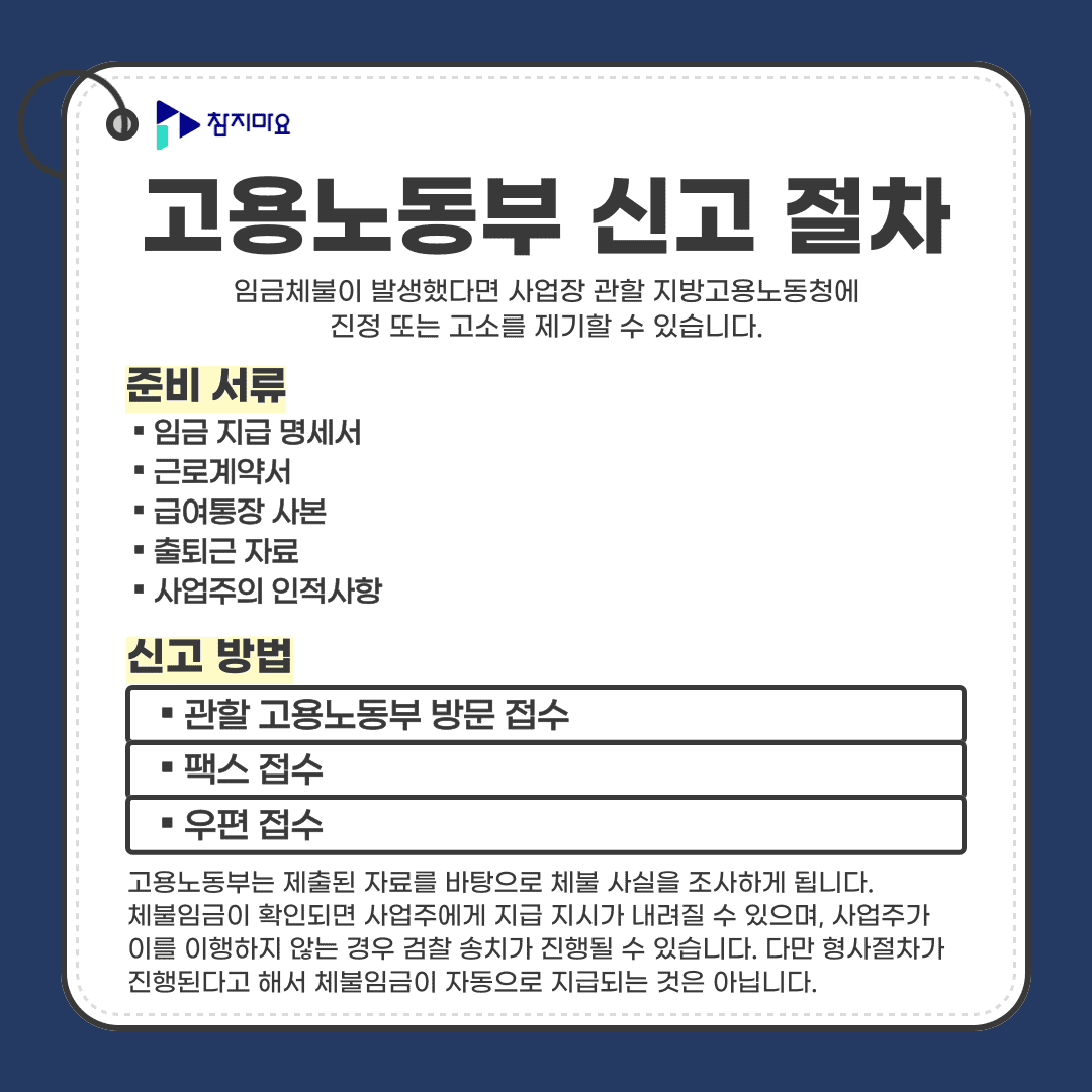 고용노동부 신고
