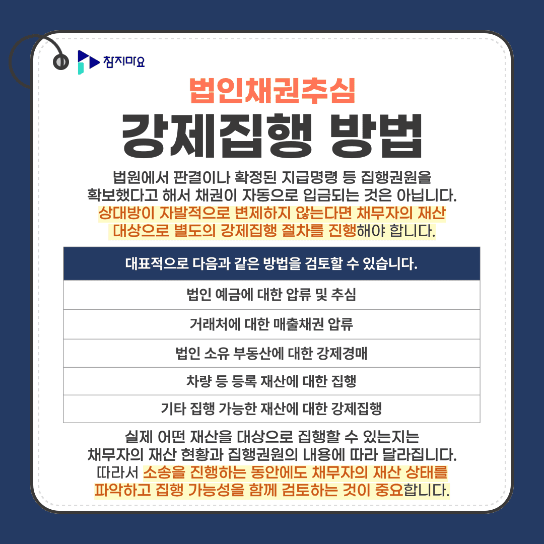 법인강제집행