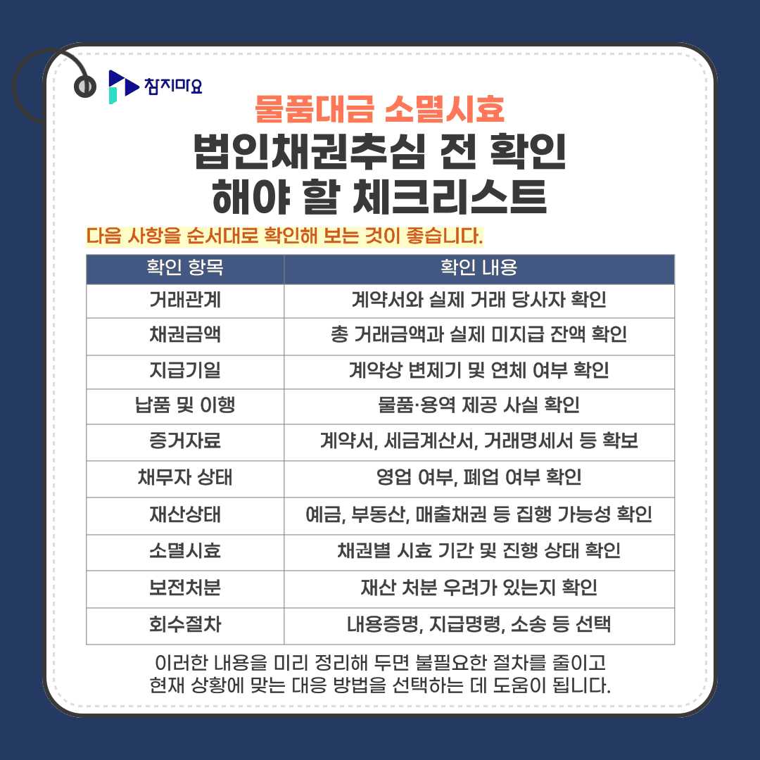 법인채권추심
