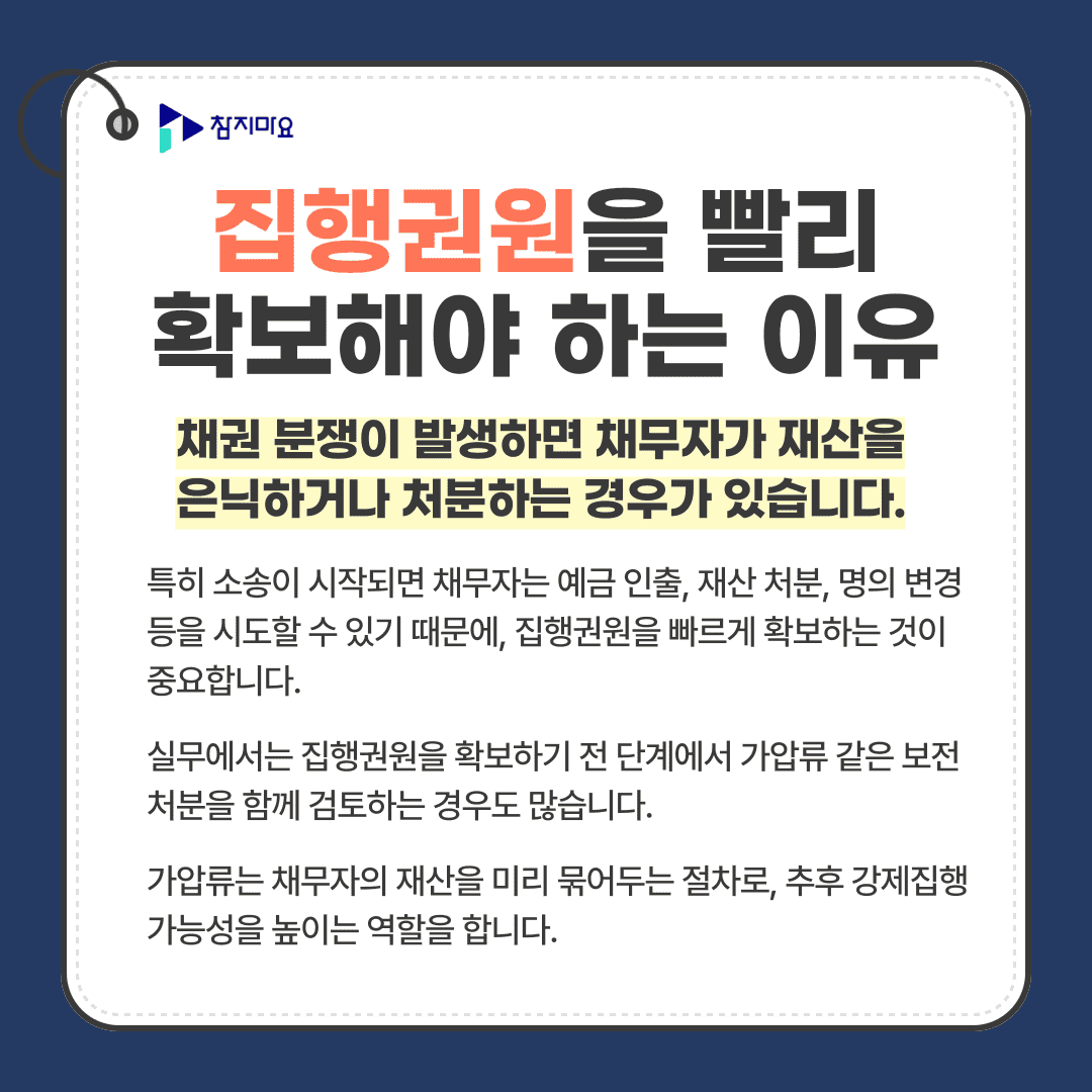 집행권원 확보